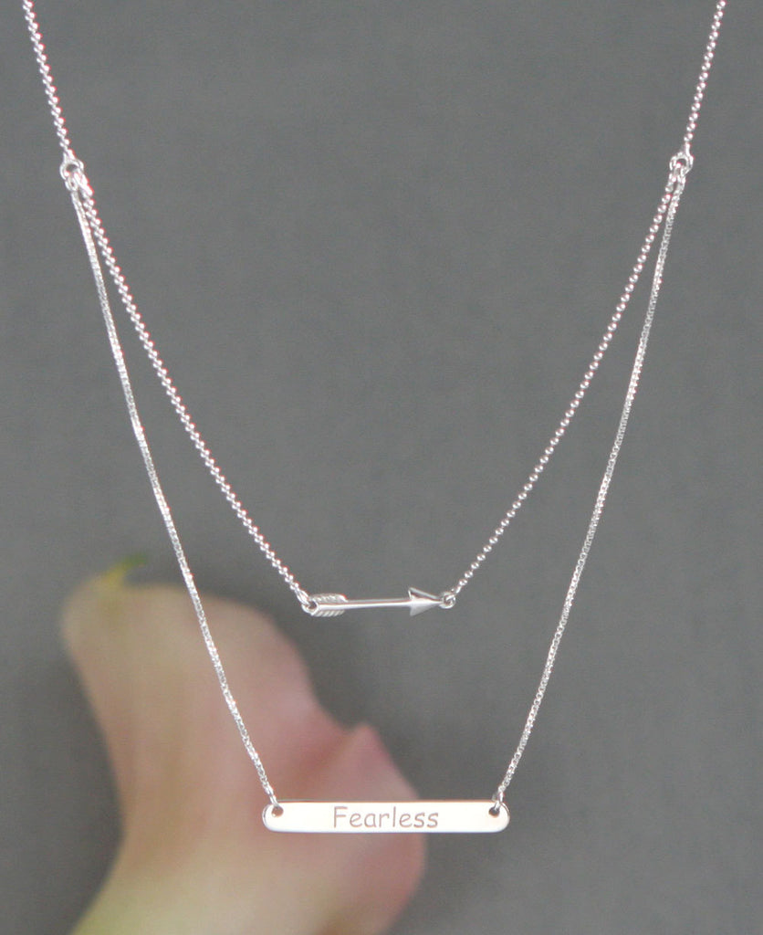 Minimal necklace with a hematite heart | Silver 925 – Artiby.com